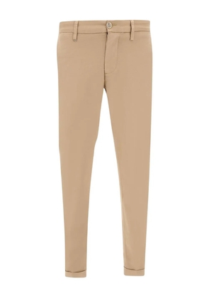 Re-Hash logo-patch button trousers - Neutrals