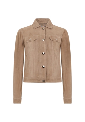 Moorer Violetta classic-collar button jacket - Neutrals