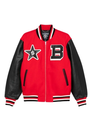 Billionaire Boys Club star-appliqué bomber jacket - Red