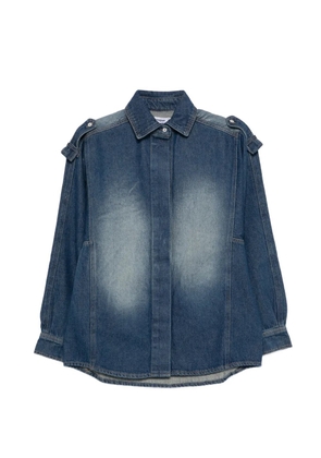 Gimaguas shoulder-tab buttoned shirt - Blue