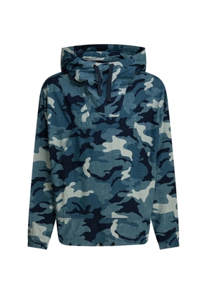 BEAMS PLUS camouflage hoodie - Blue