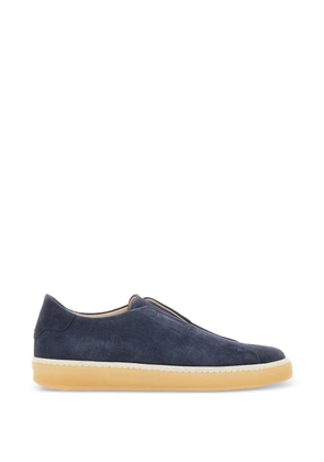 Eleventy suede slip-on trainers - Blue