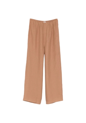 Baserange elasticated-waistban trousers - Brown