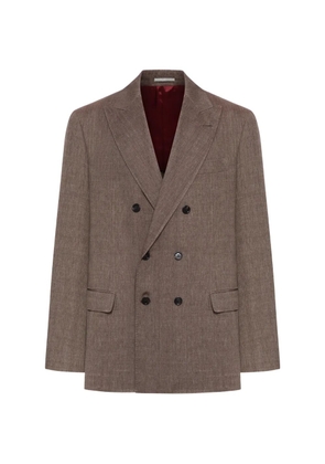Brunello Cucinelli double-breasted blazer - Brown