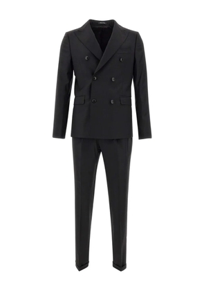 Marchesani double-breasted suit - Black