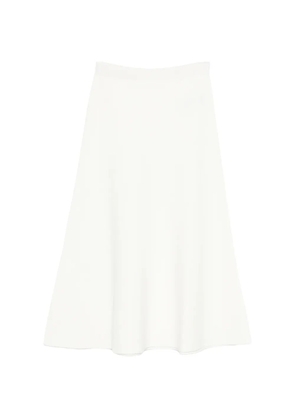 P.A.R.O.S.H. elasticated-waistband midi skirt - White