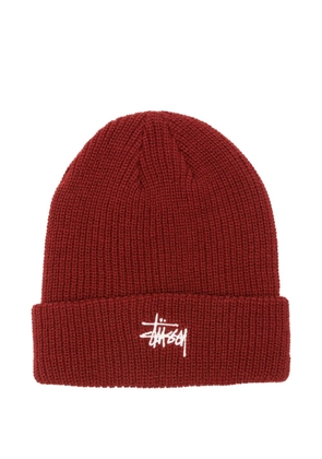 Stüssy logo-embroidered beanie