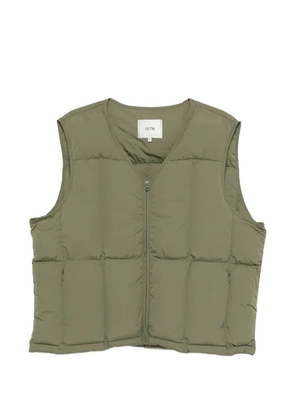 Arte Antwerp quilted zip gilet - Green