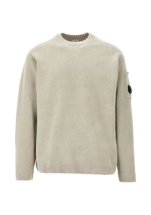 C.P. Company Compass-patch sweater - White