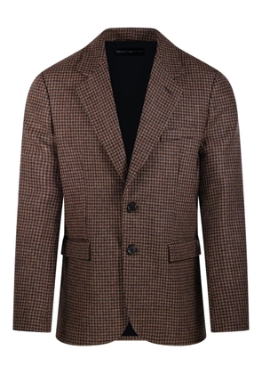Department 5 single-breasted houndstooth blazer - Brown