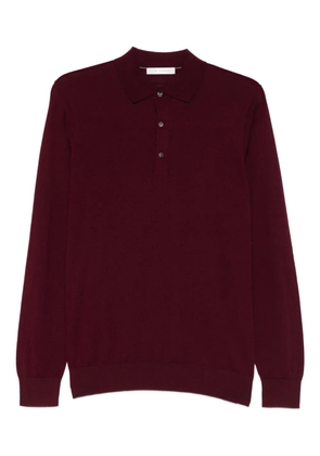 DIKTAT long-sleeve polo shirt - Red