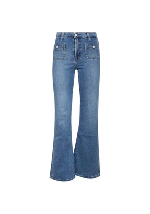 7 For All Mankind front-pocket flared jeans - Blue