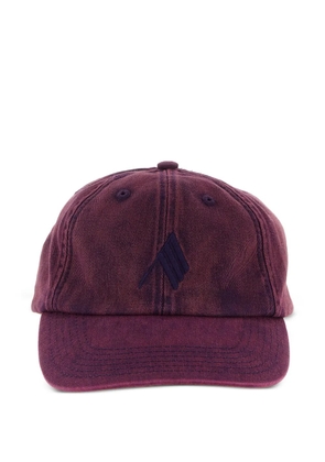 The Attico faded logo-embroidery cap - Red