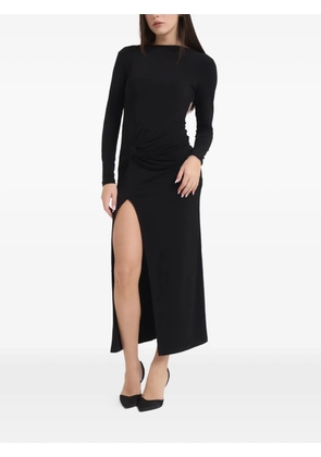 Patrizia Pepe draped maxi dress - Black
