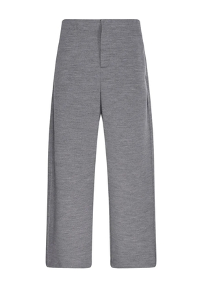 Max Mara concealed-fastening wide-leg trousers - Grey