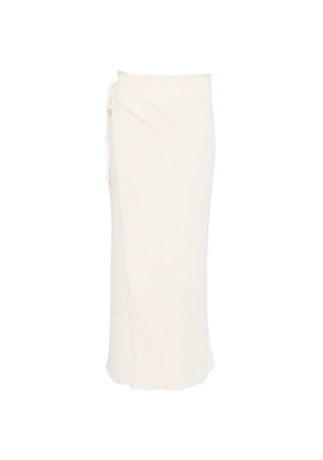 Baserange Brig ribbed maxi skirt - Neutrals
