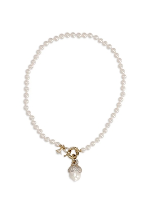 Vivienne Westwood charm beaded necklace - White