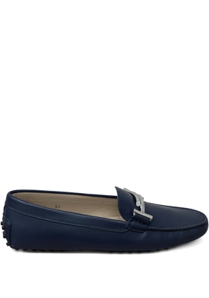 Tod's leather loafers - Blue