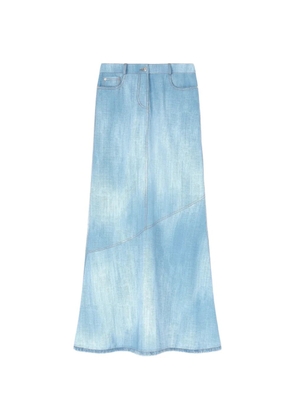 Ermanno Scervino panelled long skirt - Blue