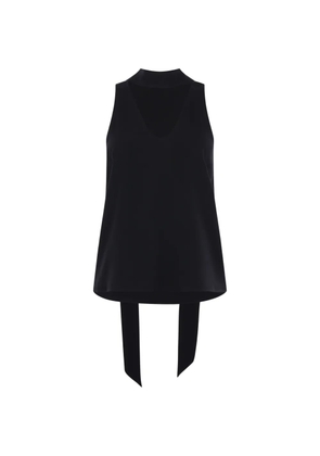 Raquel Diniz V-neck tie blouse - Black