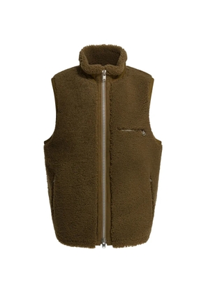 nonnative zip-up sleeveless jacket - Brown