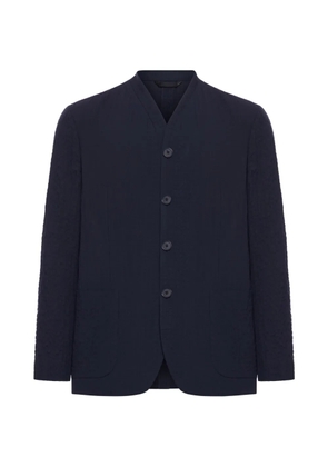 Giorgio Armani mandarim-collar jacket - Blue