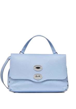 Zanellato Postina leather studded crossbody bag - Blue