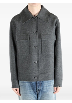 extreme cashmere long-sleeve pocket overshirt - Grey