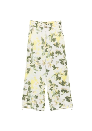 LIU JO floral-print trousers - Green
