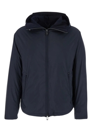 Emporio Armani hooded zip-front jacket - Blue