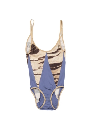 Baserange tiger-print net body - Blue
