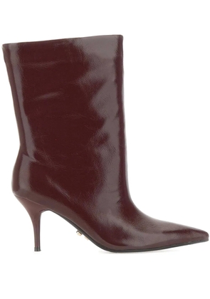 TWENTY FOURHAITCH 80mm Unuk leather-effect boots - Brown