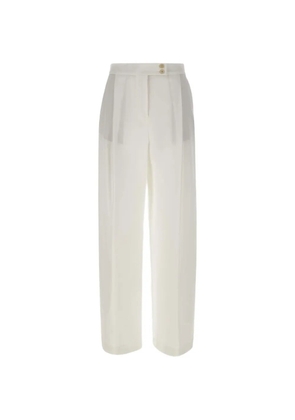 Eleventy palazzo pleated trousers - White