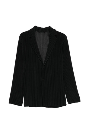 Homme Plissé Issey Miyake pleated button blazer - Black
