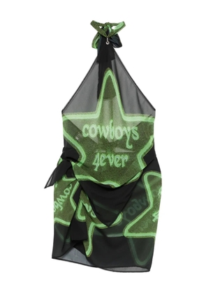 Cowboys of Habit 4ever star-graphic skirt set - Black