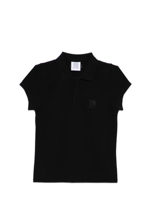 VETEMENTS logo-embroidered top - Black