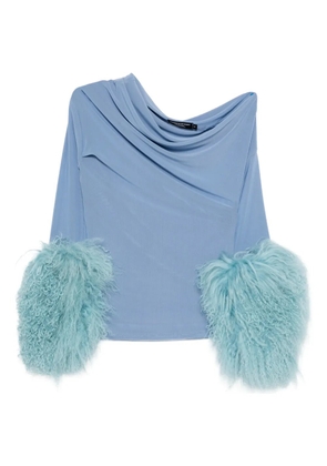 Cowboys of Habit Amazon draped top - Blue