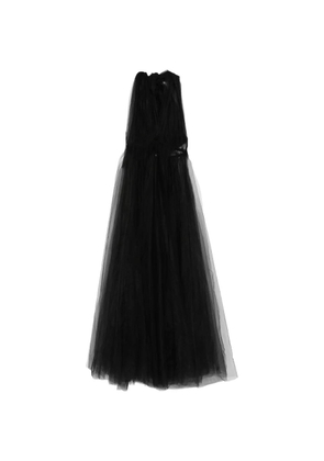 Alchemy halterneck tulle maxi dress - Black