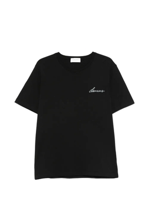 Laneus embroidered T-shirt - Black