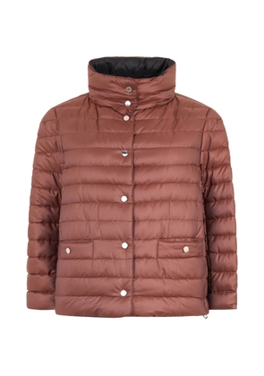 Moorer high-neck padded jacket - Brown