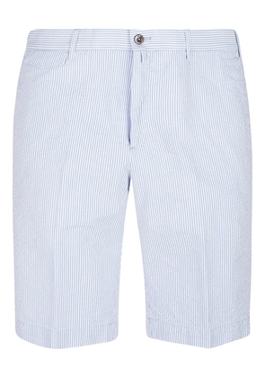 PT Torino striped cotton shorts - White