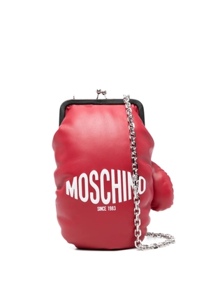 Moschino boxing glove chain shoulder bag - Red