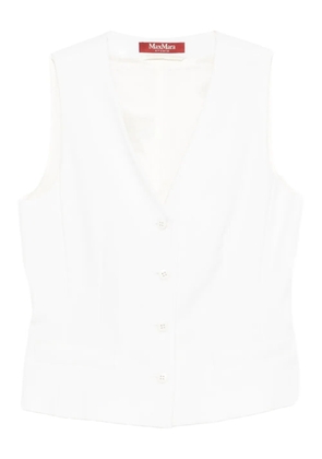Max Mara V-Neck button vest - Neutrals