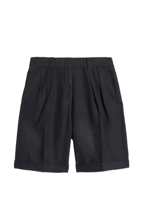 ASPESI pleated turn-up shorts - Blue