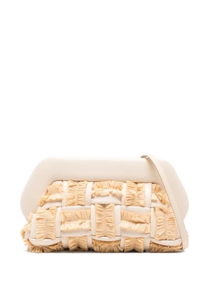 Themoirè Bios fringed-detail clutch bag - Neutrals