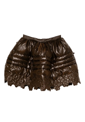 Cecilie Bahnsen x The North Face elena down skirt skirt - Brown