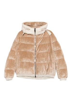 Martylò velvet puffer jacket - Neutrals