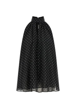 ROTATE BIRGER CHRISTENSEN floral-print top - Black