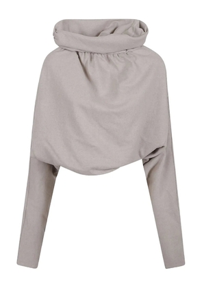 THE ANDAMANE funnel-neck top - Neutrals