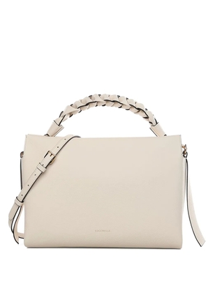 Coccinelle medium Boheme braided-handle tote bag - Neutrals